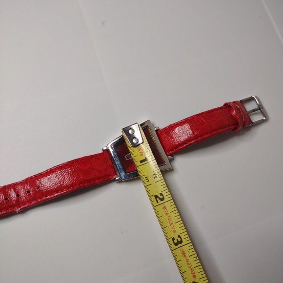 Bijoux Terner Silver Tone And Red Watch - Picture 7 of 11